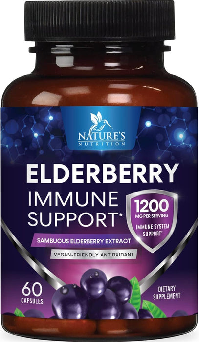Elderberry 1200 mg - 60 Capsules
