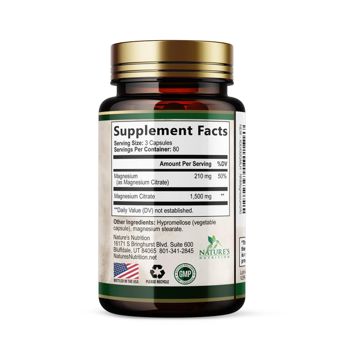 Magnesium 1000 mg - 240 Capsules
