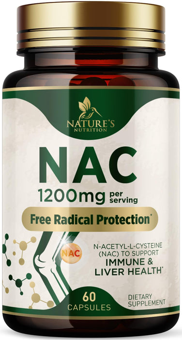 NAC (N-Acetyl Cysteine) 1200 mg - 60 Capsules
