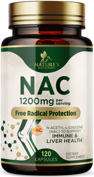 NAC (N-Acetyl Cysteine) 1200 mg - 120 Capsules