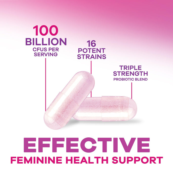 Probiotics for Women 60 Billion CFU - 16 Strains, Prebiotics & Cranberry, PH Balance, Digestive Health, Vaginal & Immune Support, Womens Probiotic for Gut Health, Shelf Stable - 120 Capsules