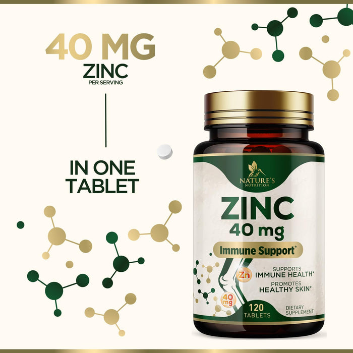 Zinc 40 mg - 120 Tablets