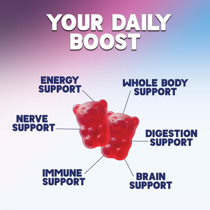 Energy Gummies 1000 mcg - Berry, 120 Gummies