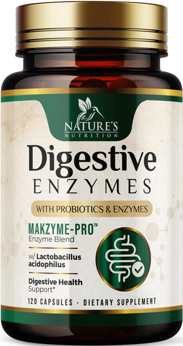 Digestive Enzymes + Probiotics - 120 Capsules