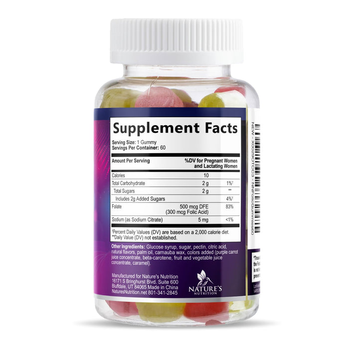 Folic Acid 785 mcg - 60 Gummies