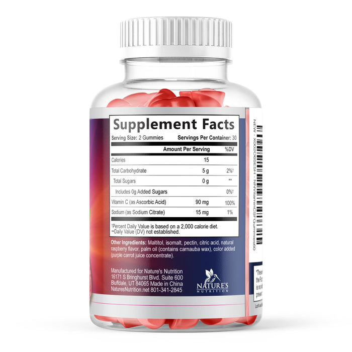 Vitamin C - Raspberry, 60 Gummies