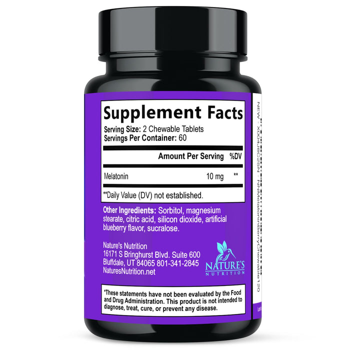 Melatonin 10 mg - Berry, 120 Chewable Tablets