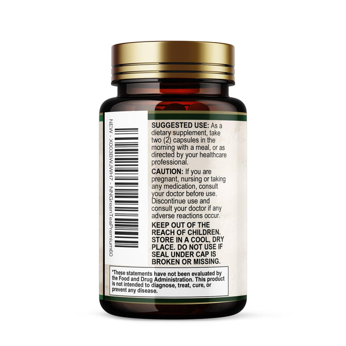 Green Tea Extract Capsules 1000 mg - Standardized 45% EGCG & 98% Polyphenols - 3X Strength Green Tea Pills for Natural Energy - Supports Heart Health, Herbal Supplement, Vegan, Non-GMO - 60 Capsules