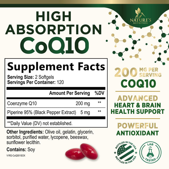 CoQ10 200 mg - 240 Softgels
