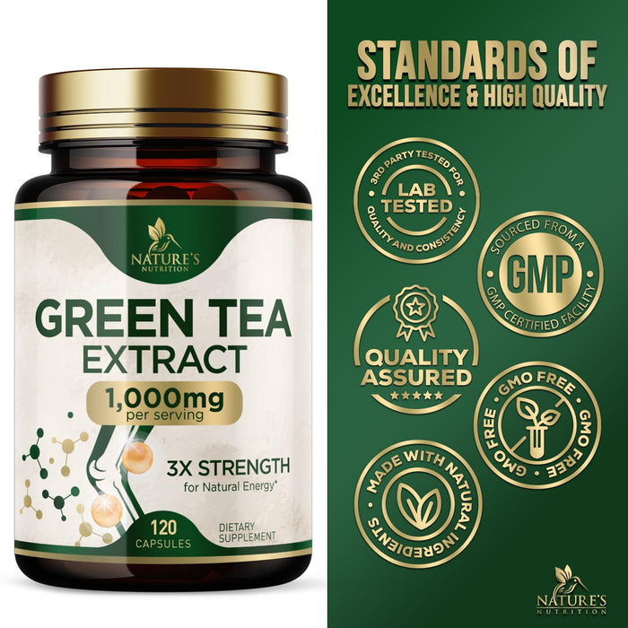 Green Tea Extract 1000 mg - 120 Capsules