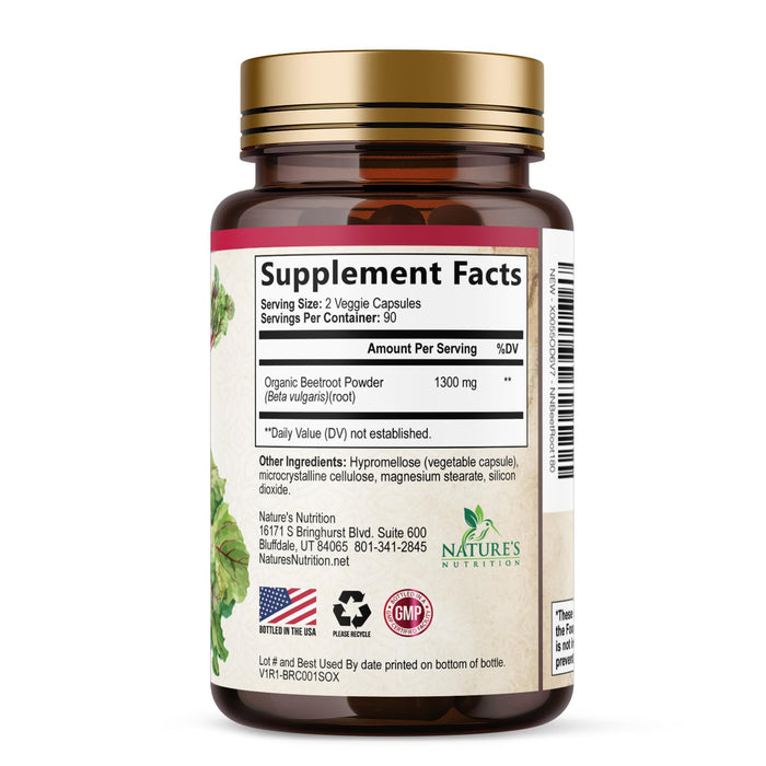 Beet Root 1300 mg - 180 Capsules
