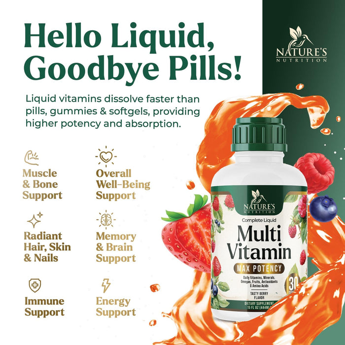 Liquid Multivitamin - Berry, 15 Fl Oz