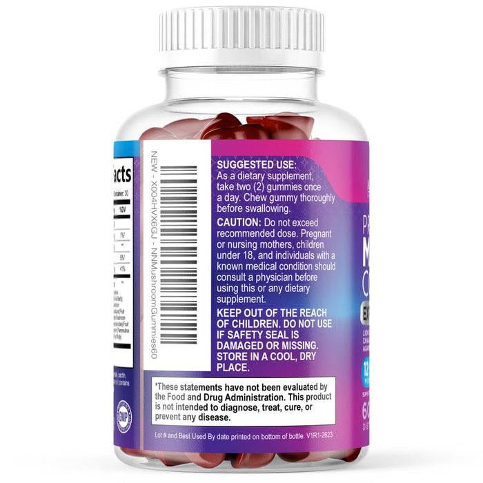 Mushroom Complex Gummies 12-in-1 - 60 Gummies