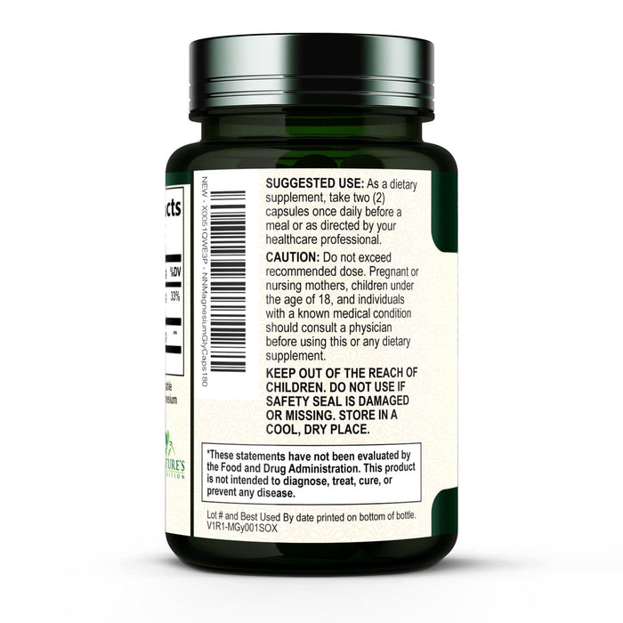 Magnesium Glycinate 1000 mg - 180 Capsules