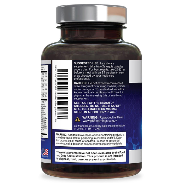 Brain Memory Supplement Pills - Nootropics Support for Concentration, Clarity, Alertness & Focus - Brain Health with Bacopa, Cognitive Vitamins, Phosphatidylserine, DMAE - Brain Booster - 180 Capsules