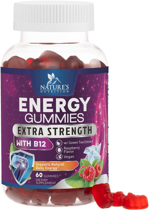 Energy Gummies 1000 mcg - Berry, 60 Gummies