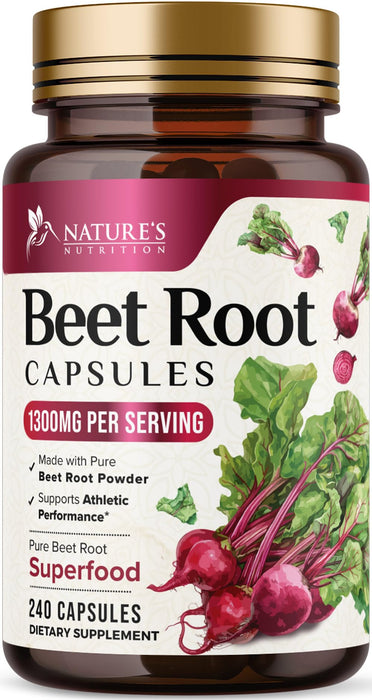 Beet Root 1300 mg - 240 Capsules