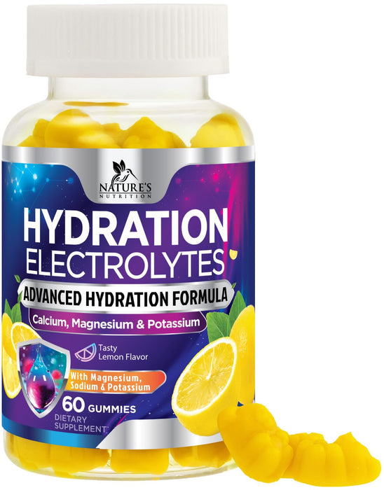 Electrolyte Gummies - Lemon, 60 Gummies