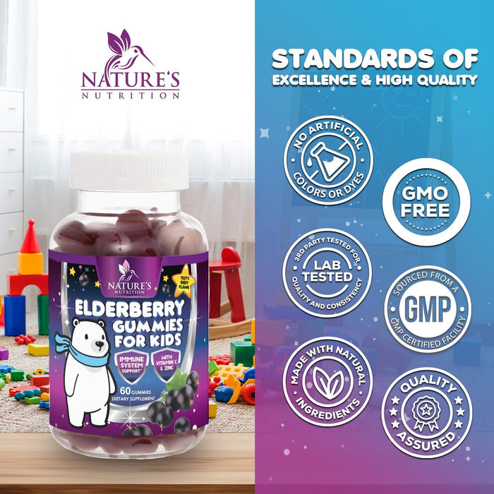 Kids' Elderberry Immune Gummies - 60 Gummies