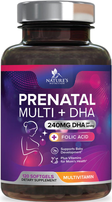 Prenatal Multivitamin + Folic Acid & DHA - 120 Softgels