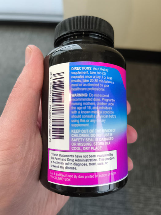 Lions Mane Mushroom Supplement - Brain Health Support for Focus, Memory, Cognition & Immune Support - Nature's Nootropic Lion's Mane Mushroom Extract Non-GMO, Vegetarian & Gluten Free - 120 Capsules