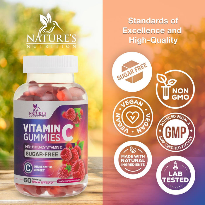 Vitamin C - Raspberry, 60 Gummies