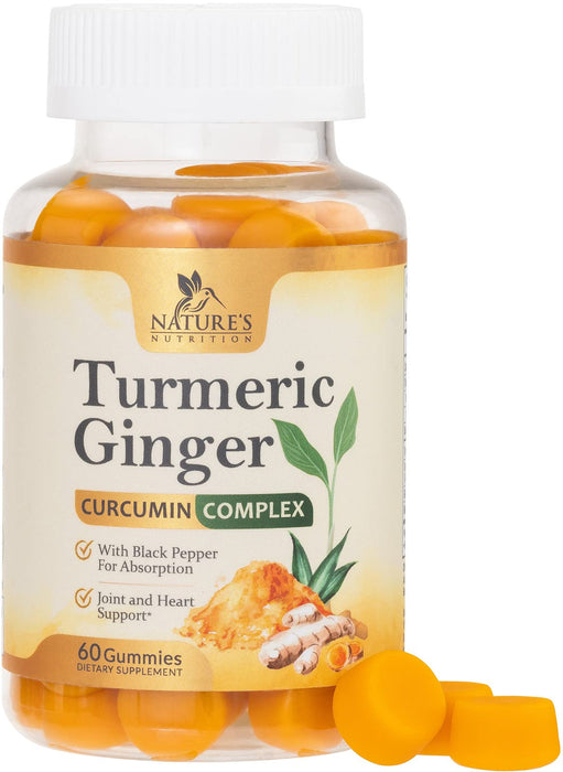 Turmeric Curcumin Gummies - Peach, 60 Gummies