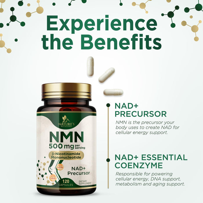 NMN 500 mg - 120 Capsules