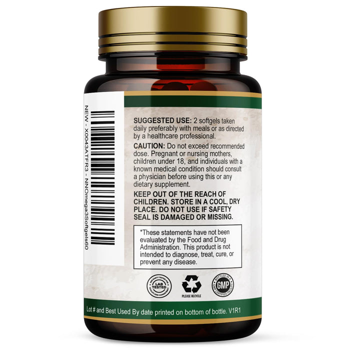 Omega-3 Fish Oil 2400 mg - 60 Softgels