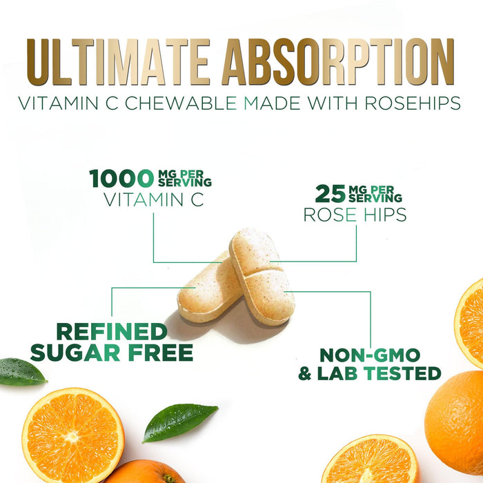 Vitamin C 1000 mg - 60 Chewable Tablets