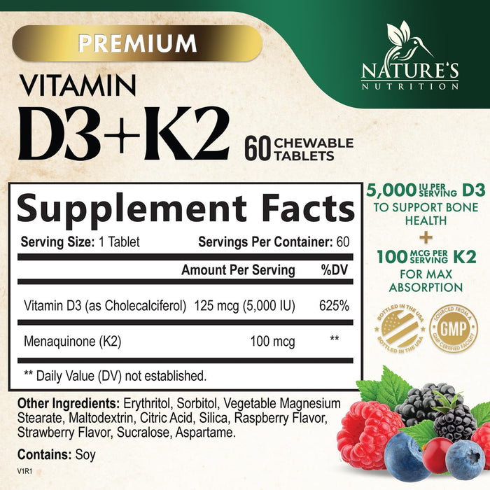 Vitamin D3 +K2
