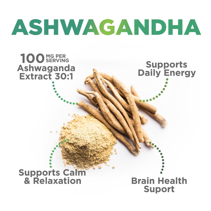 Ashwagandha Gummies for Women & Men, 3000mg Equivalent, Vegan, Plant Based, Non-GMO, Gluten-Free & Gelatin Free, Ashwagandha Supplement for Natural Antioxidant Support, Ashwa Root Extract - 60 Gummies