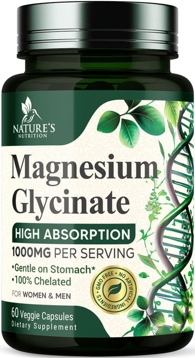 Magnesium Glycinate 1000 mg - 60 Capsules
