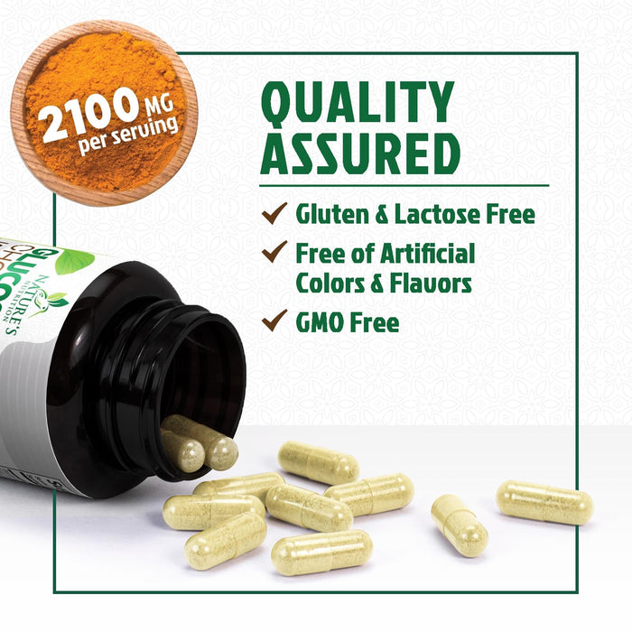 Glucosamine Chondroitin MSM 2100mg Complex - Joint Support Supplement for Joint Mobility & Comfort For Men and Women with Turmeric & Boswellia, Triple Strength Glucosamine Supplements - 120 Capsules