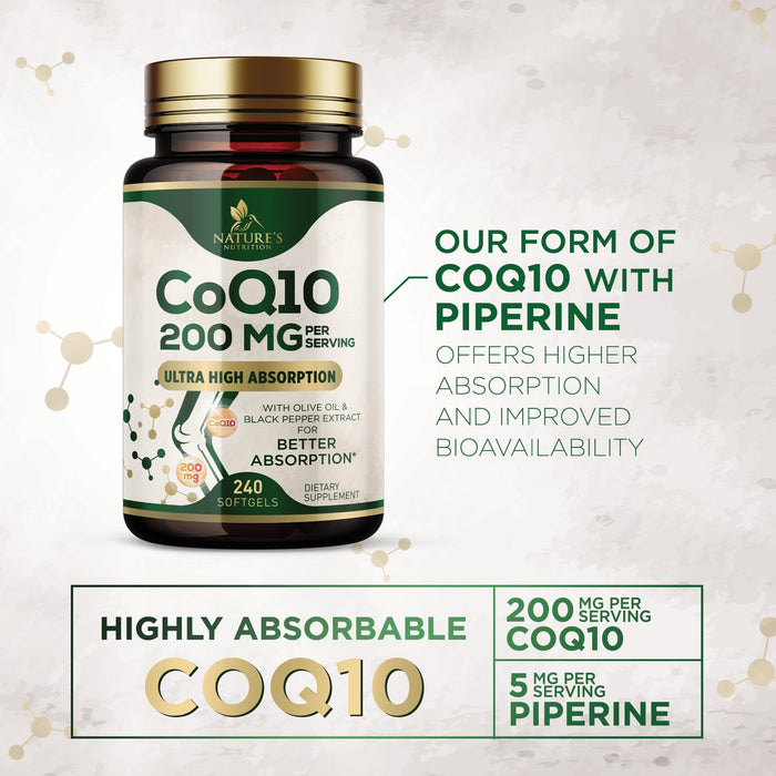 CoQ10 200 mg - 240 Softgels