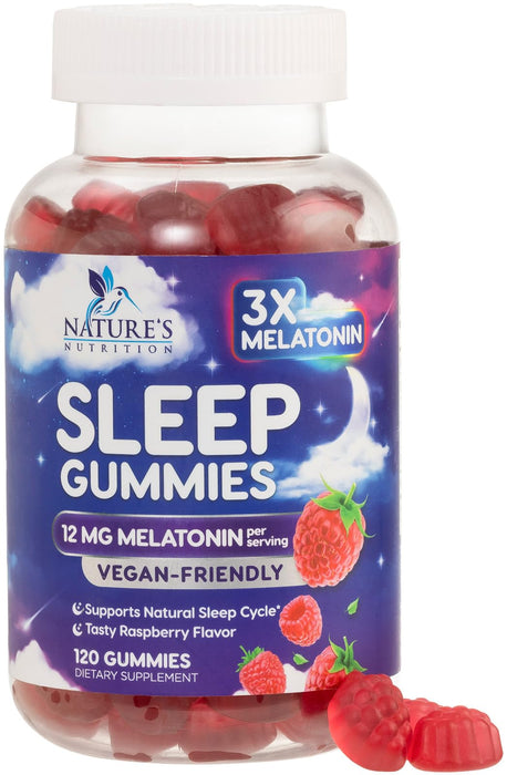 Melatonin Sleep Gummies 12 mg - 120 Gummies
