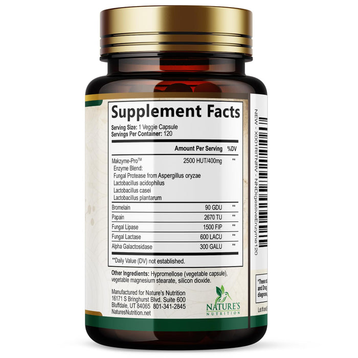 Digestive Enzymes + Probiotics - 120 Capsules