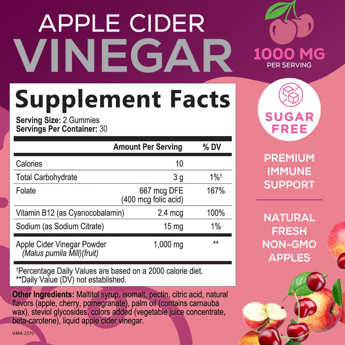 Apple Cider Vinegar Supplement Facts