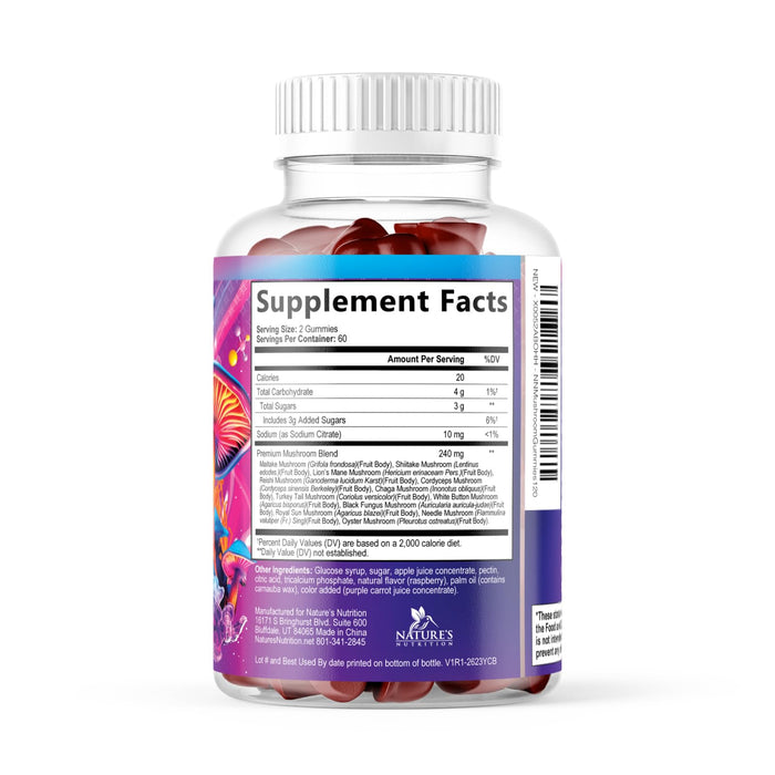 Mushroom Complex Gummies 12-in-1 - 120 Gummies