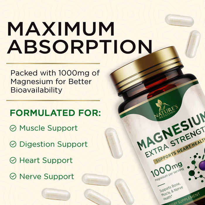 Magnesium 1000 mg - 60 Capsules