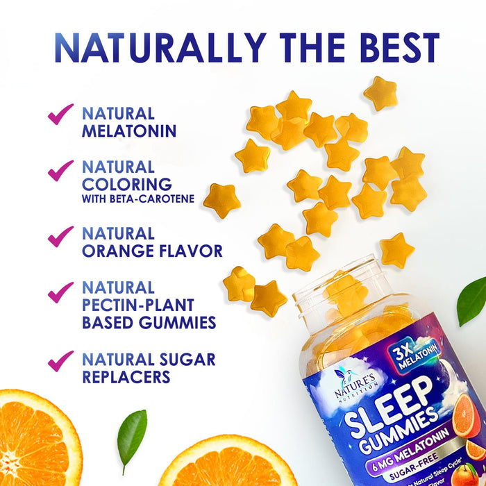 Melatonin Sleep Gummies 6 mg - 60 Gummies