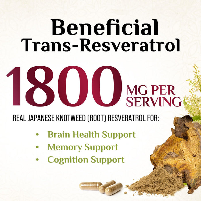 Resveratrol 1800 mg - 60 Capsules