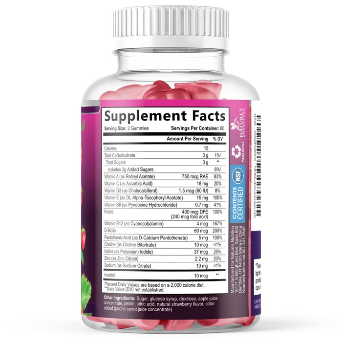 Multivitamin Gummies for Adults, Daily Gummy Vitamins & Minerals for Women & Men, Immune Support Gummy Multivitamins Supplement, Adult Multi VIT Vitamin with Vitamins A, C, D, B12, Zinc - 120 Gummies