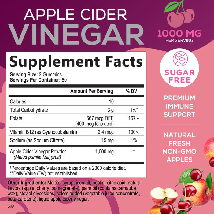 Apple Cider Vinegar Supplement Facts
