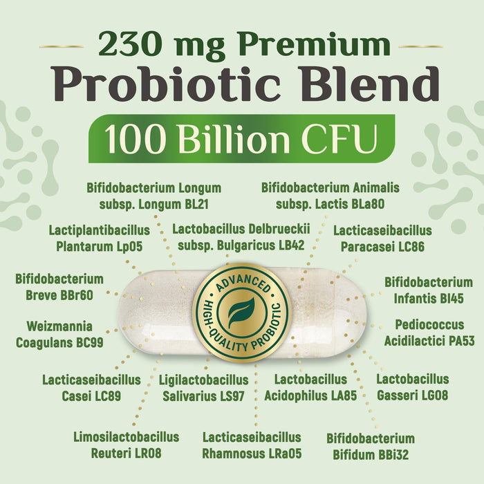 Women's Probiotic + Prebiotics 100 Billion CFU - 60 Capsules
