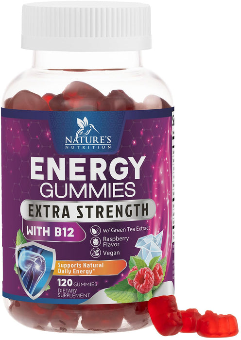 Energy Gummies 1000 mcg - Berry, 120 Gummies