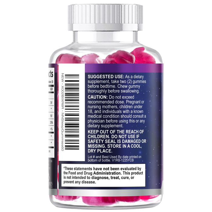 Melatonin Sleep Gummies - 8 mg Melatonin Extra Strength with 20mg Passiflora Sleeping Gummy Supplements, Sleep Gummies for Adults, Occasional Sleeping Support Supplement, Non-Habit Forming - 60 Count