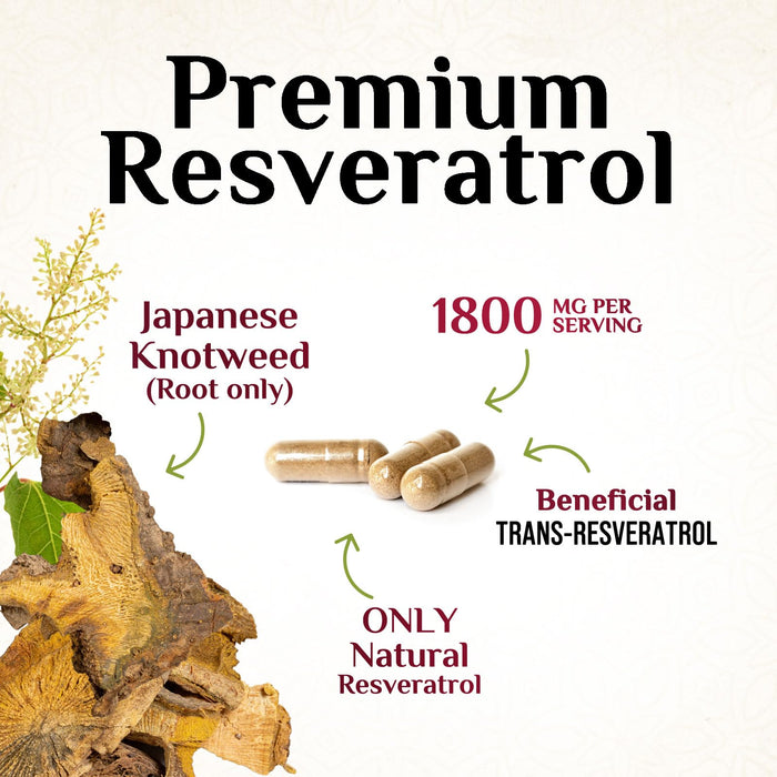 Resveratrol 1800 mg - 60 Capsules