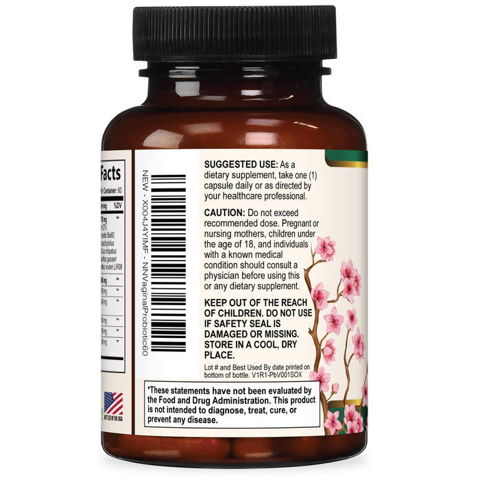 Vaginal Probiotics for Women pH Balance, Digestive, UT & Feminine Health Support - 50 Billion CFU, 10 Probiotic Strains, Prebiotics, & Cranberry - Supports Healthy Vaginal Odor & Flora