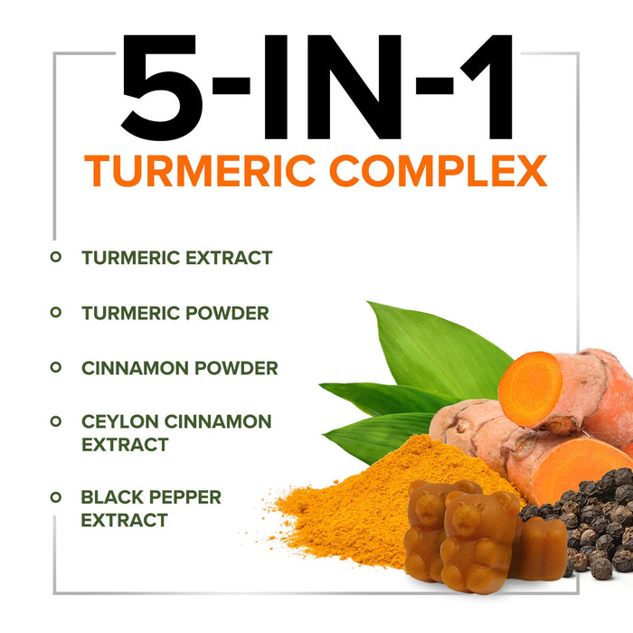 Turmeric Curcumin Gummies - 120 Gummies